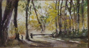 Peinture intitulée "Forêt de Menetou Sa…" par Jean-Louis Assante, Œuvre d'art originale