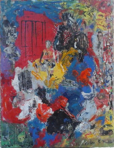 Painting titled "vies révées" by Jean Louis Belmonte, Original Artwork, Acrylic