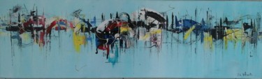 Schilderij getiteld "REVE BLEU" door Jean Louis Belmonte, Origineel Kunstwerk, Acryl