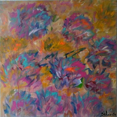 Painting titled "JARDIN D'ETE" by Jean Louis Belmonte, Original Artwork, Acrylic