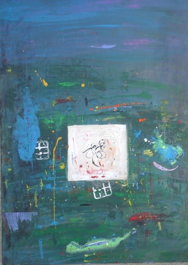 Malerei mit dem Titel "Pirate" von Jean Louis Belmonte, Original-Kunstwerk, Acryl