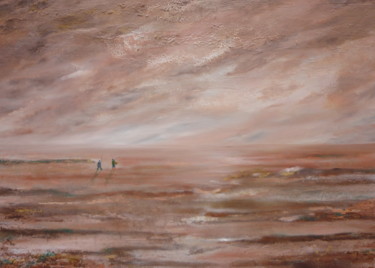 Peinture intitulée "Les deux pêcheurs" par Jlb Michiels, Œuvre d'art originale