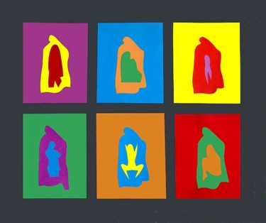 Fantômes en Couleurs Arts numériques intitulée "Fantômes en Couleurs" par Jean-Luc Bohin, Œuvre d'art originale,