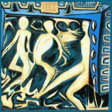Painting titled "Nightclubbing" by Jean-Louis Brunati, Original Artwork