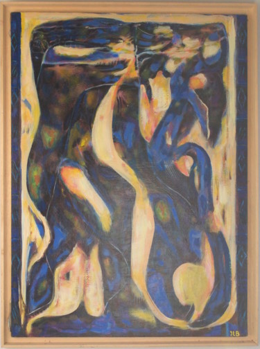 Peinture intitulée "ge-ants-bleus.jpg" par Jean-Louis Brunati, Œuvre d'art originale