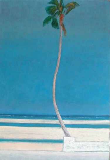 Pittura intitolato "le palmier" da Jean-Louis Delmas, Opera d'arte originale, Olio