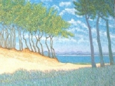 Peinture intitulée "PAYSAGE DE PROVENCE" par Jean-Louis Delmas, Œuvre d'art originale