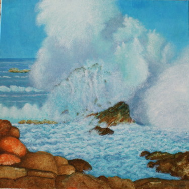 Painting titled "OUESSANT 2" by Jean-Louis Delmas, Original Artwork, Oil