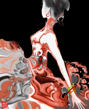 Цифровое искусство под названием "美女" - Changli Ma, Подлинное произведение искусства