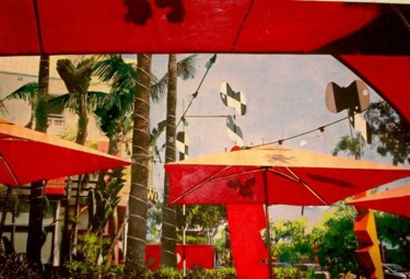 Photographie intitulée "Hollywood parasols" par Harry Jeanluc, Œuvre d'art originale
