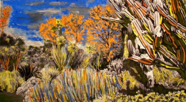 Photographie intitulée "Jardin aux cactus" par Harry Jeanluc, Œuvre d'art originale