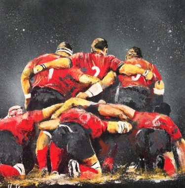 Rugby 55 "Rugby 55" başlıklı Tablo Jean-Luc Garcia tarafından, Orijinal sanat, Akrilik