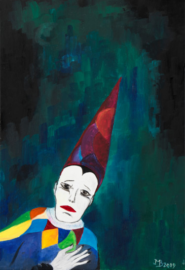 Peinture intitulée "Mélancolie" par Jean Marie Beschemin, Œuvre d'art originale, Huile
