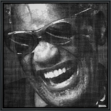 Sculpture titled "Ray Charles" by Jm Collell, Original Artwork, Stainless Steel Mounted on artwork_cat.