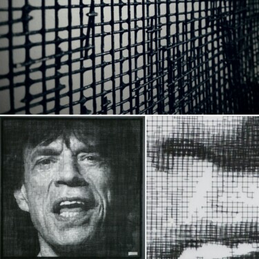 Скульптура под названием "Mick Jagger" - Jm Collell, Подлинное произведение искусства, Металлы