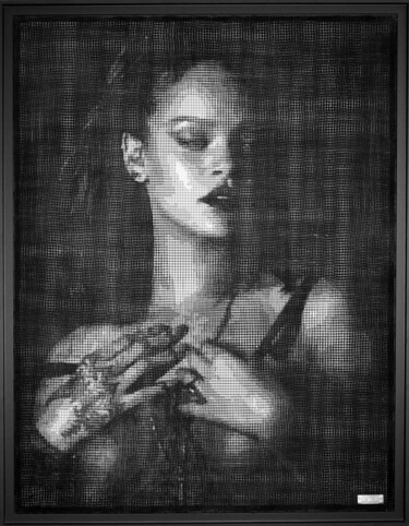 Скульптура под названием "Rihanna" - Jm Collell, Подлинное произведение искусства, Металлы