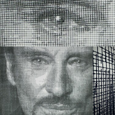 Sculpture titled "Johnny Hallyday" by Jm Collell, Original Artwork, Metals