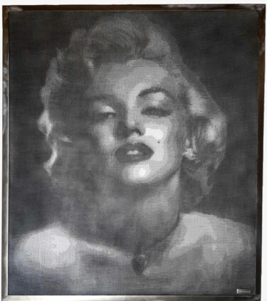 Sculptuur getiteld "Marilyn Monroe" door Jm Collell, Origineel Kunstwerk, Metalen