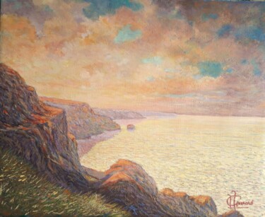 Painting titled "La Pointe du Van, q…" by Jm Guenard, Original Artwork, Oil