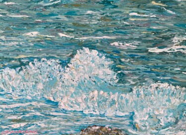 Pintura intitulada "Bord de mer corse" por Jm Mariani, Obras de arte originais, Óleo