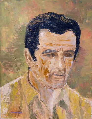 Painting titled "Portrait d’un oncle" by Jm Mariani, Original Artwork, Oil