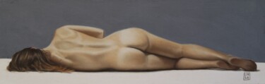 Peinture intitulée "Desnudo. Miniatura.1" par Jm Sa, Œuvre d'art originale, Pastel