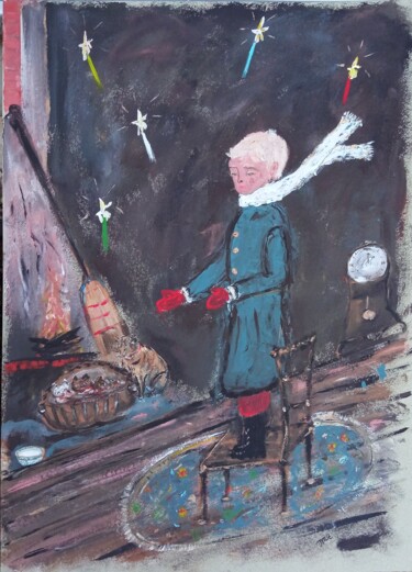 Ζωγραφική με τίτλο "Et que la lumière s…" από Jean-Marc Zabouri, Αυθεντικά έργα τέχνης, Ακρυλικό