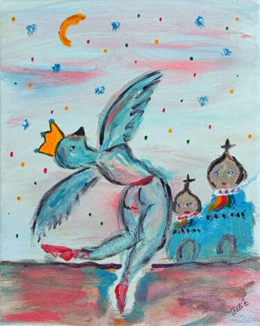 Картина под названием "Rudolph" - Jean-Marc Zabouri, Подлинное произведение искусства, Акрил Установлен на Деревянная рама д…