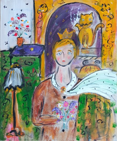 Картина под названием "Les rêves d'un poèt…" - Jean-Marc Zabouri, Подлинное произведение искусства, Акрил Установлен на Дере…