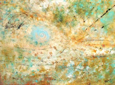 Peinture intitulée "Le trou bleu." par Jean-Marc Zabouri, Œuvre d'art originale