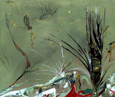 Peinture intitulée "Le Phoenix." par Jean-Marc Zabouri, Œuvre d'art originale