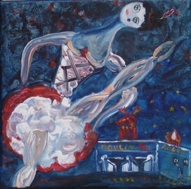 Peinture intitulée "Cancan." par Jean-Marc Zabouri, Œuvre d'art originale