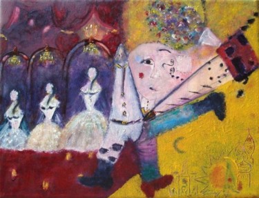 Painting titled "Les ballets russes…" by Jean-Marc Zabouri, Original Artwork