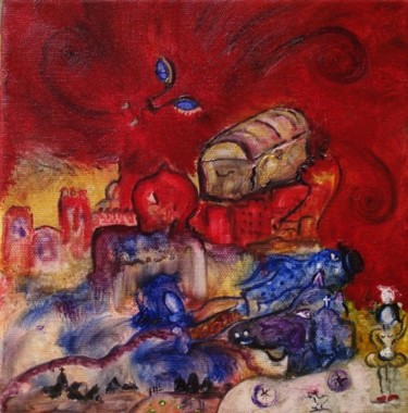 Peinture intitulée "L'avarice." par Jean-Marc Zabouri, Œuvre d'art originale