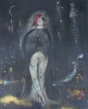 Painting titled "Le fils du Cygne." by Jean-Marc Zabouri, Original Artwork