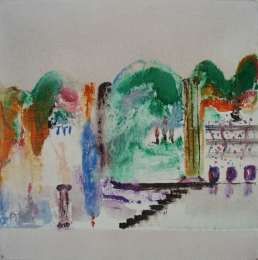 Malerei mit dem Titel "Il giardino" von Jean-Marc Zabouri, Original-Kunstwerk