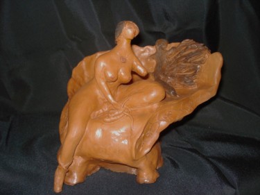Sculptuur getiteld "Le renard argenté" door Jean-Marc Zabouri, Origineel Kunstwerk