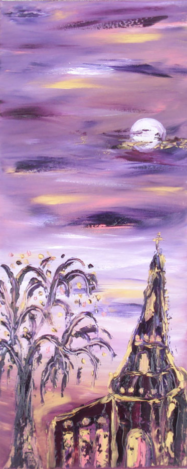 Painting titled "Un arbre en prière" by Jean-Marc Zabouri, Original Artwork