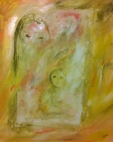 Painting titled "L'image du Père" by Jean-Marc Zabouri, Original Artwork