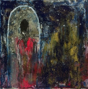 Painting titled "Par la porte, dérob…" by Jean-Marc Zabouri, Original Artwork