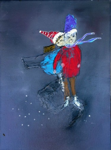 Peinture intitulée "Vava et Michaï" par Jean-Marc Zabouri, Œuvre d'art originale
