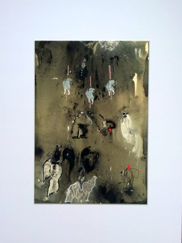 Peinture intitulée "Le carousel du hasa…" par Jean-Marc Zabouri, Œuvre d'art originale
