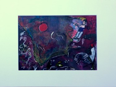 Painting titled "Le coq et la perle" by Jean-Marc Zabouri, Original Artwork