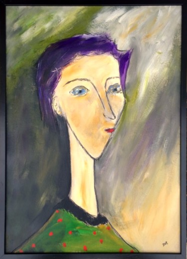Painting titled "Victorine" by Jean-Marc Zabouri, Original Artwork