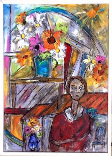 Peinture intitulée "Anna Blumen" par Jean-Marc Zabouri, Œuvre d'art originale
