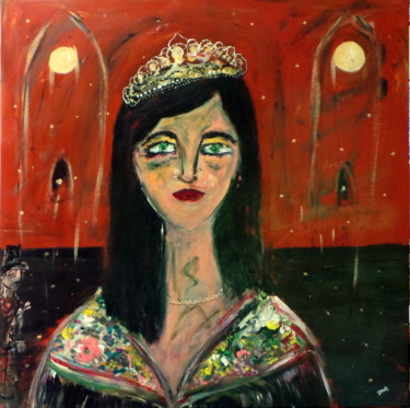 Peinture intitulée "La fiancée de l'Est" par Jean-Marc Zabouri, Œuvre d'art originale, Acrylique