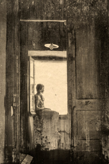Fotografia intitulada "l'attente" por Jean-Marc Angelini, Obras de arte originais