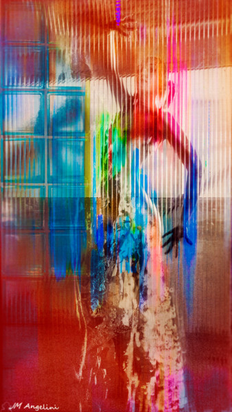 Digitale Kunst getiteld "Light water dressed" door Jean-Marc Angelini, Origineel Kunstwerk, Foto Montage