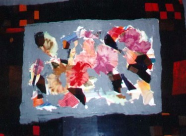 Peinture intitulée "Bouquet de fleurs a…" par Jean Marc D'Ambra, Œuvre d'art originale