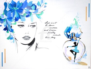Peinture intitulée "Comme le parfum d'u…" par Jeanne Marie Delassus, Œuvre d'art originale, Acrylique